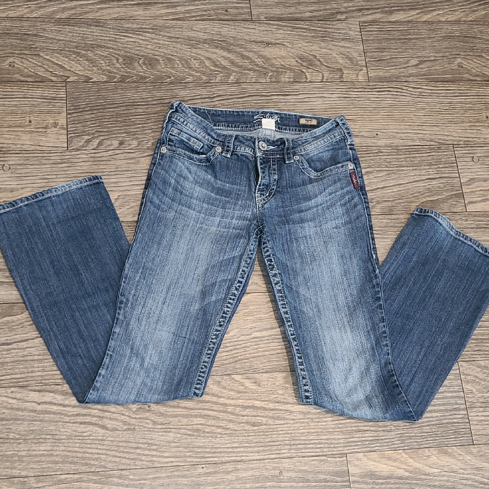 SILVER SUKI Boot Cut Size 26 Classic Blue Denim Jeans